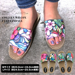 Colleen Wilcoxジュート風フラットサンダル
