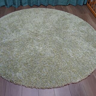 （決まりました）カーペット（円形160cm・緑）