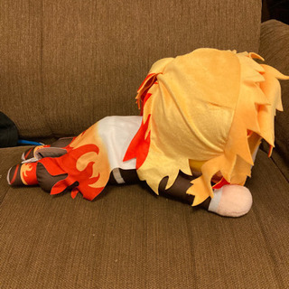鬼滅の刃　メガジャンボ寝そべりぬいぐるみ　煉獄杏寿郎の画像