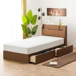 セミダブルベッド+マットレスの画像