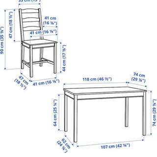 ダイニングテーブルセット　IKEAの画像