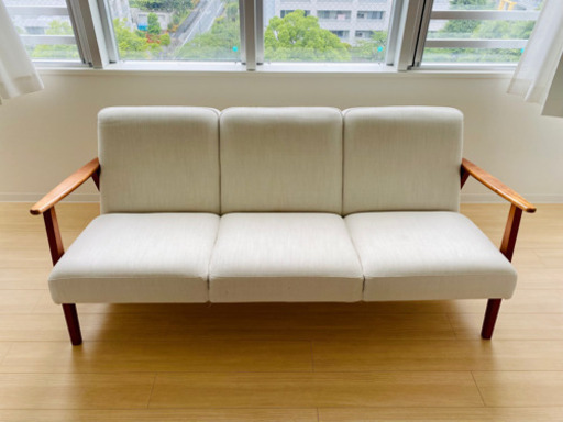 【6月限定】3人掛ソファ　ライトベージュ　IKEA/イケア　EKENASET