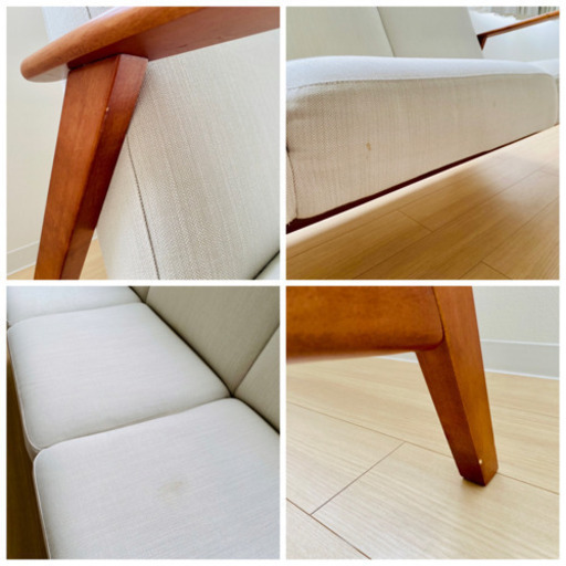 【6月限定】3人掛ソファ　ライトベージュ　IKEA/イケア　EKENASET