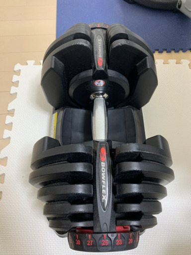 BOWFLEX ベンチ、可変式ダンベル2個(41k g)、おまけ