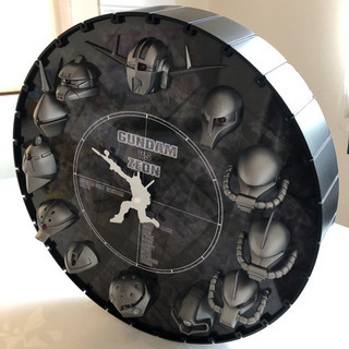 ガンダム3D掛け時計　メタルカラー　