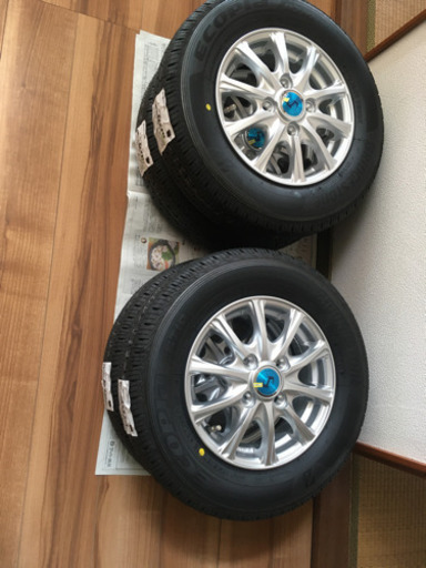 ブリジストン　タイヤ　4本　アルミ　軽トラ商業用軽バン　145/R12 6P