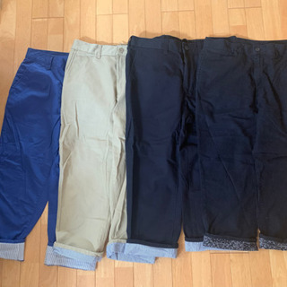 GU （ジーユー）クロップドパンツ　メンズ　M ４本