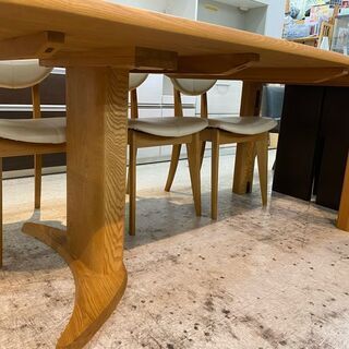 【愛品館 江戸川店】　IDC　大塚家具　ダイニングテーブル7点セット　ダイニングセット　ID:152-007649-007　配送可＆代引き配送可の画像