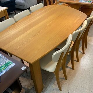 【愛品館 江戸川店】　IDC　大塚家具　ダイニングテーブル7点セット　ダイニングセット　ID:152-007649-007　配送可＆代引き配送可の画像