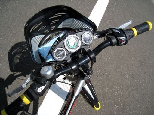 ☆20インチ 自転車 ブリヂストン 子供用自転車 黒×シルバー 6段変速 カギ付き ジュニアサイクル 子ども用 札幌 北20条店