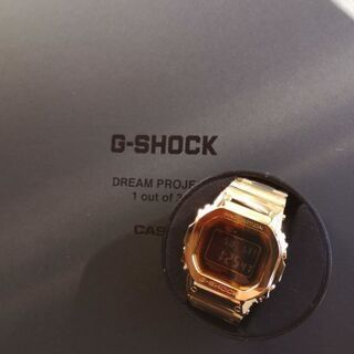 【G-SHOCK】G-D5000-9JR 金無垢世界限定限定35本「DREAMPROJECT1of35」の画像