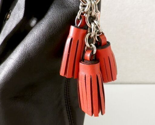 COACH コーチ レガシー ダッフルショルダーバッグ ブラック レザー タッセルチャーム付き 19889 札幌 西岡店