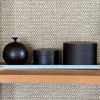 小物入れ ボックス 大・小・丸 マホガニーウッド アジアン 雑貨の画像