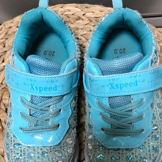★ xspeed 子供 スニーカー 20cm ブルー ★の画像