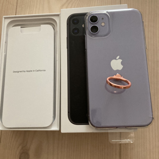 SIMフリーSIMロック解除済新品iPhone11パープル６４GB☆