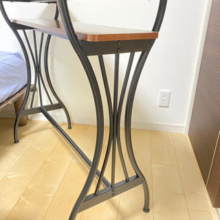 カウンターテーブル　ウッド調　おしゃれ　値下げしましたの画像