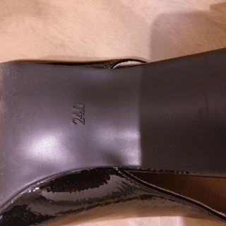 黒　GU パンプス　サンダルの画像