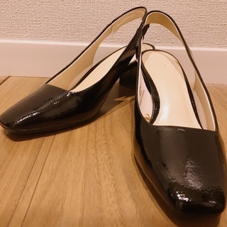 黒　GU パンプス　サンダル