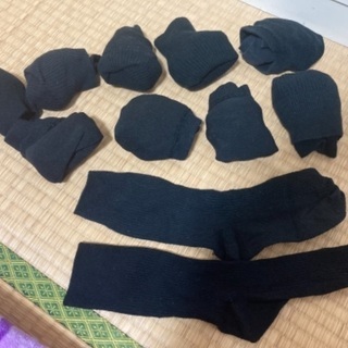 靴下　黒　ソックス　10足 24.5