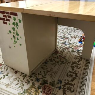 【無料で差し上げます】キッチンカウンター キャスター無し キャビネット 収納家具の画像
