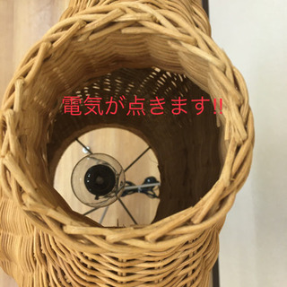 ラタン   マネキン　トルソー　レディース　電球　高さ調整できるの画像