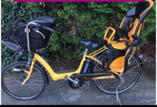 7月20日で消します。ヤマハ　電動自転車　3人乗り　7.4ah