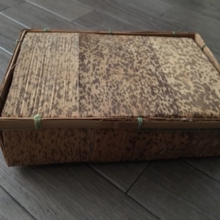 お取引中＊竹の皮のお弁当箱？小物入れ？？の画像