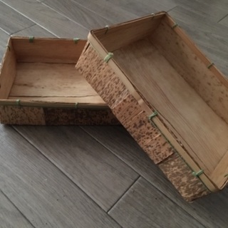 お取引中＊竹の皮のお弁当箱？小物入れ？？の画像