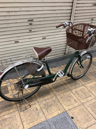 26インチ自転車　変速付き　自動ライト