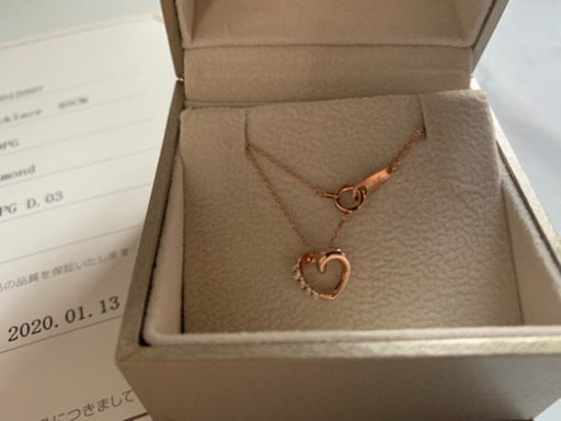 ponte vecchio ネックレス　K10 ピンクゴールド