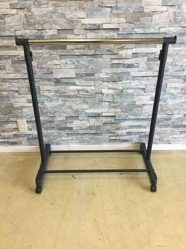 西天満商品　ハンガーラック　W900　高さ調整可能　シングル　 物干し クロ