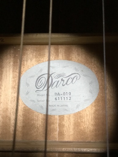 チャンス 値下げ アコースティック ギター 日本製 Darco DA-010 ダルコ　美品