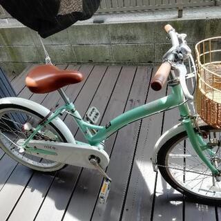 （交渉中）　かわいい自転車　子供　女の子　エメグリーン　20インチの画像