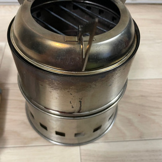 【商談中】耐熱グローブ+二次燃焼キャンプストーブの画像
