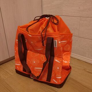折りたたみ保冷バッグ ル・クルーゼ ファンケル コラボ エコバッグ USEDの画像