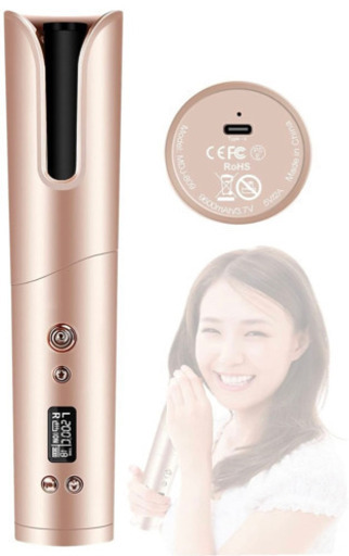 【新品・未使用】 自動カールヘアアイロン  コードレス