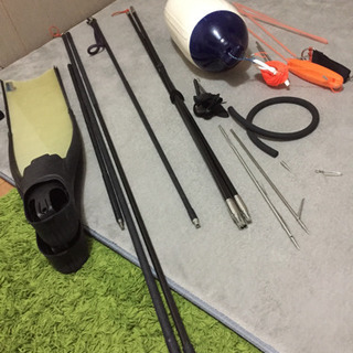 魚突き引退につき、道具一式