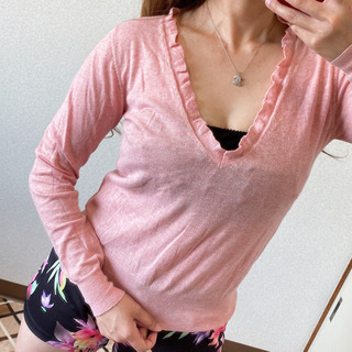 IENA イエナ カットソー フリル 綿100% フリーサイズの画像