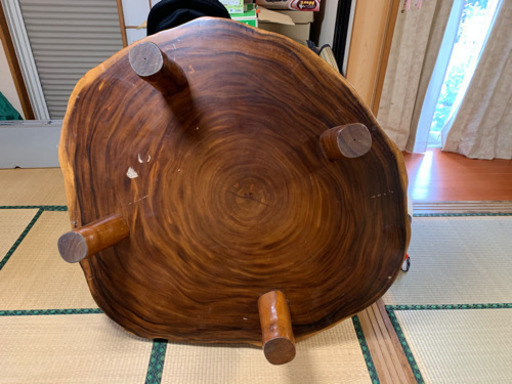 一枚板　テーブル　木目