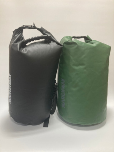 ☆人気商品☆MARCHWAY 防水バッグ　ドライバッグ　セット　ブラック　グリーン
