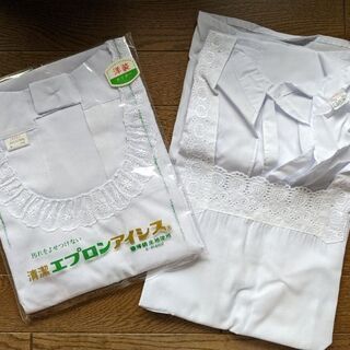 値下げしました!　割烹着　白　新品です