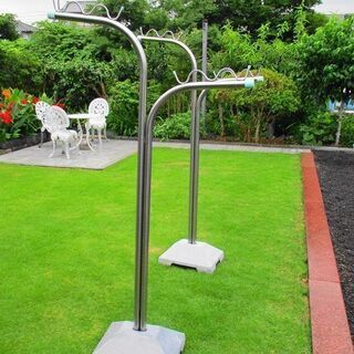 物干し台　ステンレス屋外用　中古