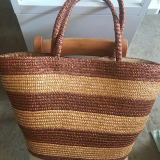 【お話し中です】大きなかごバック　マルシェバッグ　エコバッグ　お...