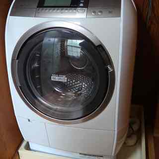 ドラム式洗濯機　日立 HITACHI BD-V9700L　BD-V9700　 N　 [ビッグドラム ななめ型ドラム式　洗濯乾燥機（10kg） 左開き 自動お掃除搭載 シャンパン]　ドラム洗濯機　乾燥機　洗濯機　大型　ファミリーサイズ　除菌　消臭　ヒーターサイクル　風アイロン　乾燥付き　2015年10月購入の画像