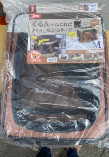 どこでもワンタッチケージ　犬猫用　Mサイズ