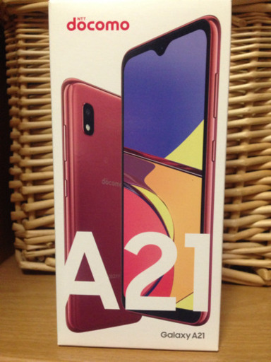 docomo GalaxyA21  レッド新品未使用