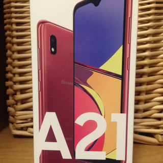 docomo GalaxyA21  レッド新品未使用