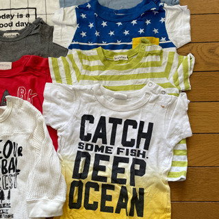 男の子90半袖10枚、長袖3枚の画像