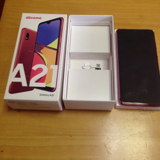 docomo GalaxyA21  レッド新品未使用の画像