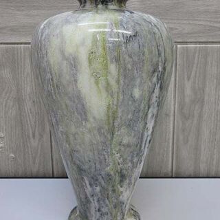 グレーの大理石花瓶 大理石・花瓶・壺・海内存知己・天涯若比隣・インテリア・No.240222-01